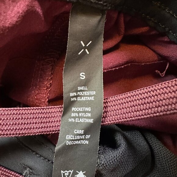 Ten Thousand Interval Running Short in Maroon Red Purple Men's Size Small - Picture 3 of 7